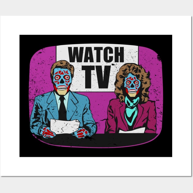 They Live! Obey, Consume, Buy, Sleep, No Thought and Watch TV Wall Art by DaveLeonardo